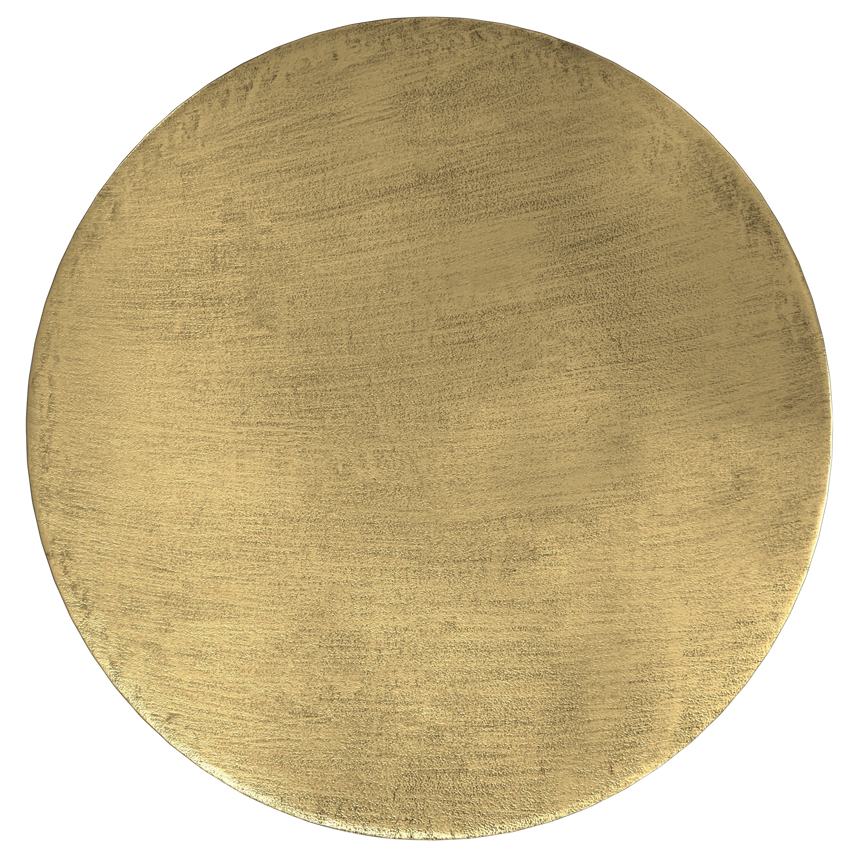 Johnsen Metal Coffee Table in Antique Gold