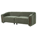 87.4" Modern Minimalist Curved Block Sofa