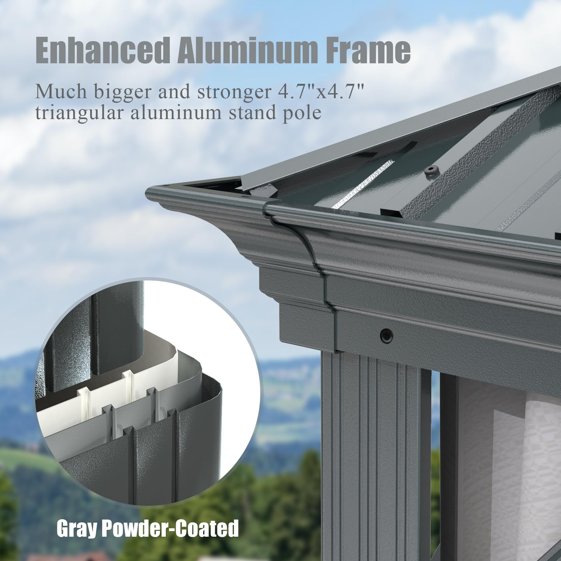 12'x12' Hardtop Gazebo Canopy