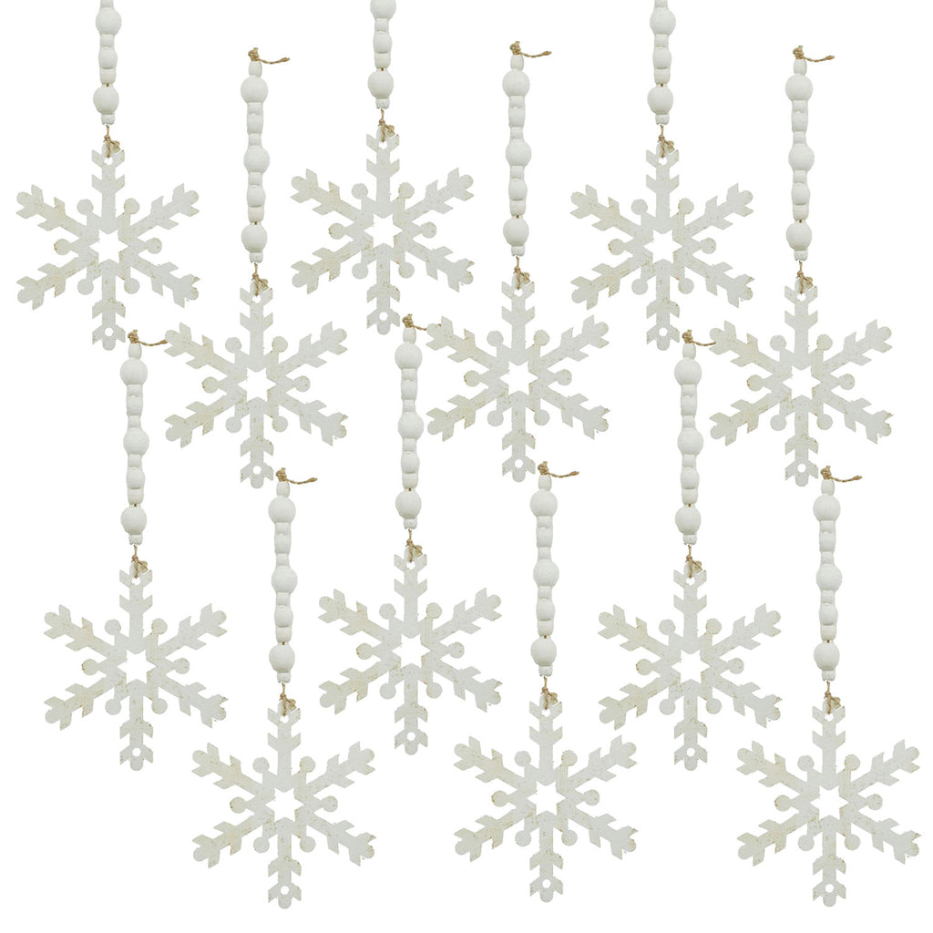 Snowflake Ornaments - Set of 12