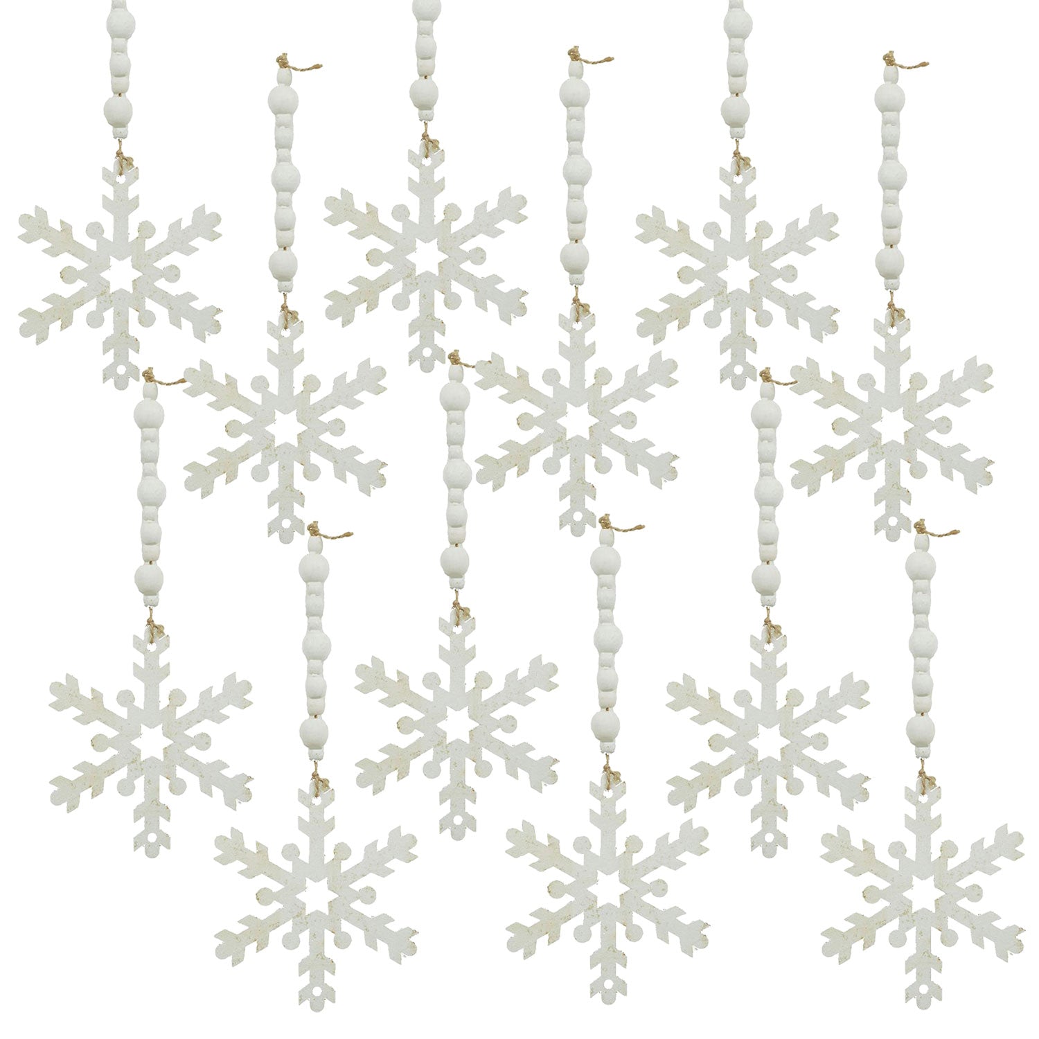 Snowflake Ornaments - Set of 12