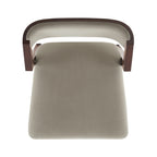 Patricia Wood Upholstered Counter Stool