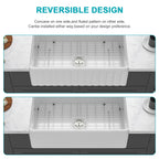 White Kitchen Sink - 33 x 18 x 10 Inch