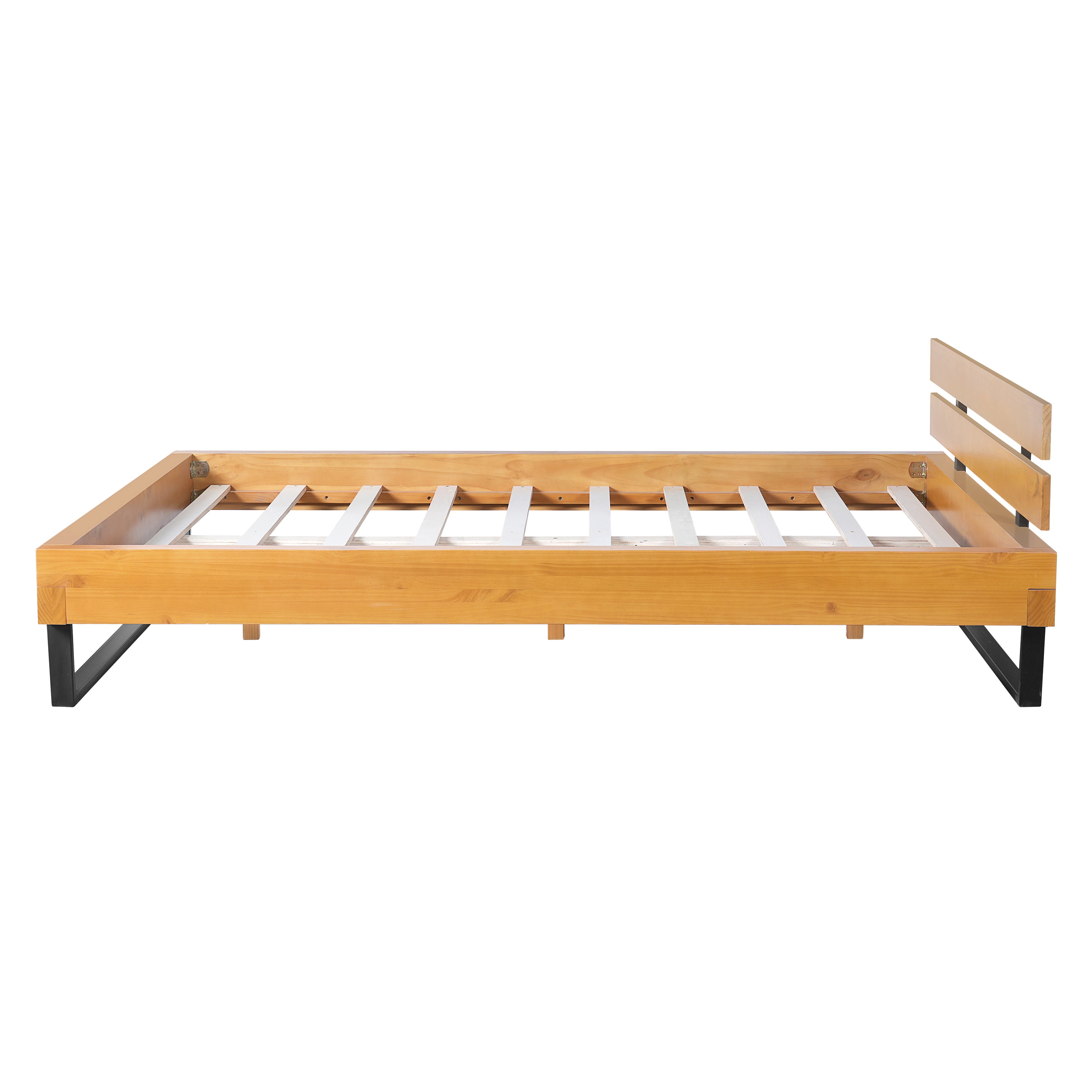 Pine Wood Bed Frame Queen Size