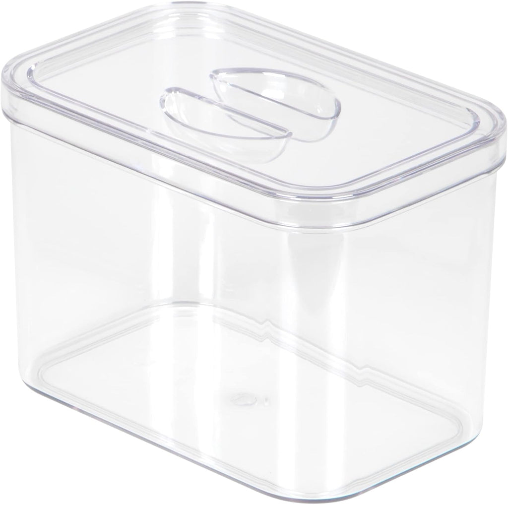 Clear Organizer Bins with Lids – Stackable Storage Containers for Home Organization