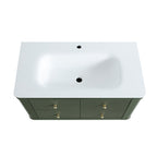 36" Wall Mounted & Floating Single Bathroom Vanity
