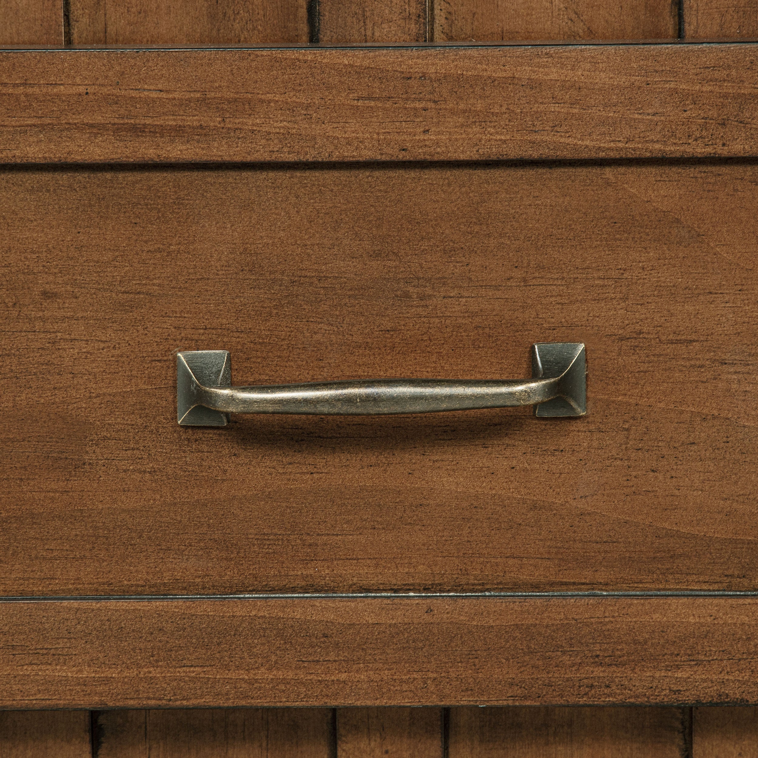 Carlsbad Wood Twin Captains Bed With Trundle Medium Brown-