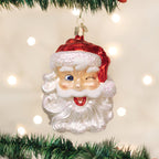 Winking Santa Ornament