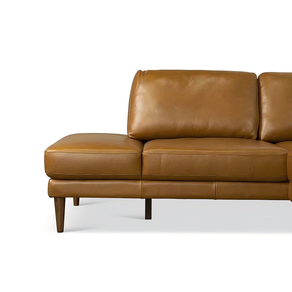 London Leather Sectional Sofa Right Facing