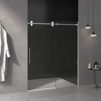 Frameless Sliding Shower Door with Tempered Glass Enclosure
