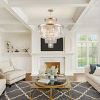 Golden Luxury Crystal Chandelier