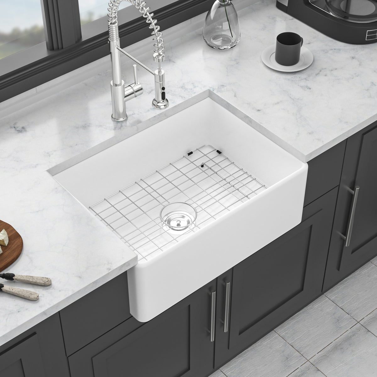 28" Ceramic Kitchen Sink
