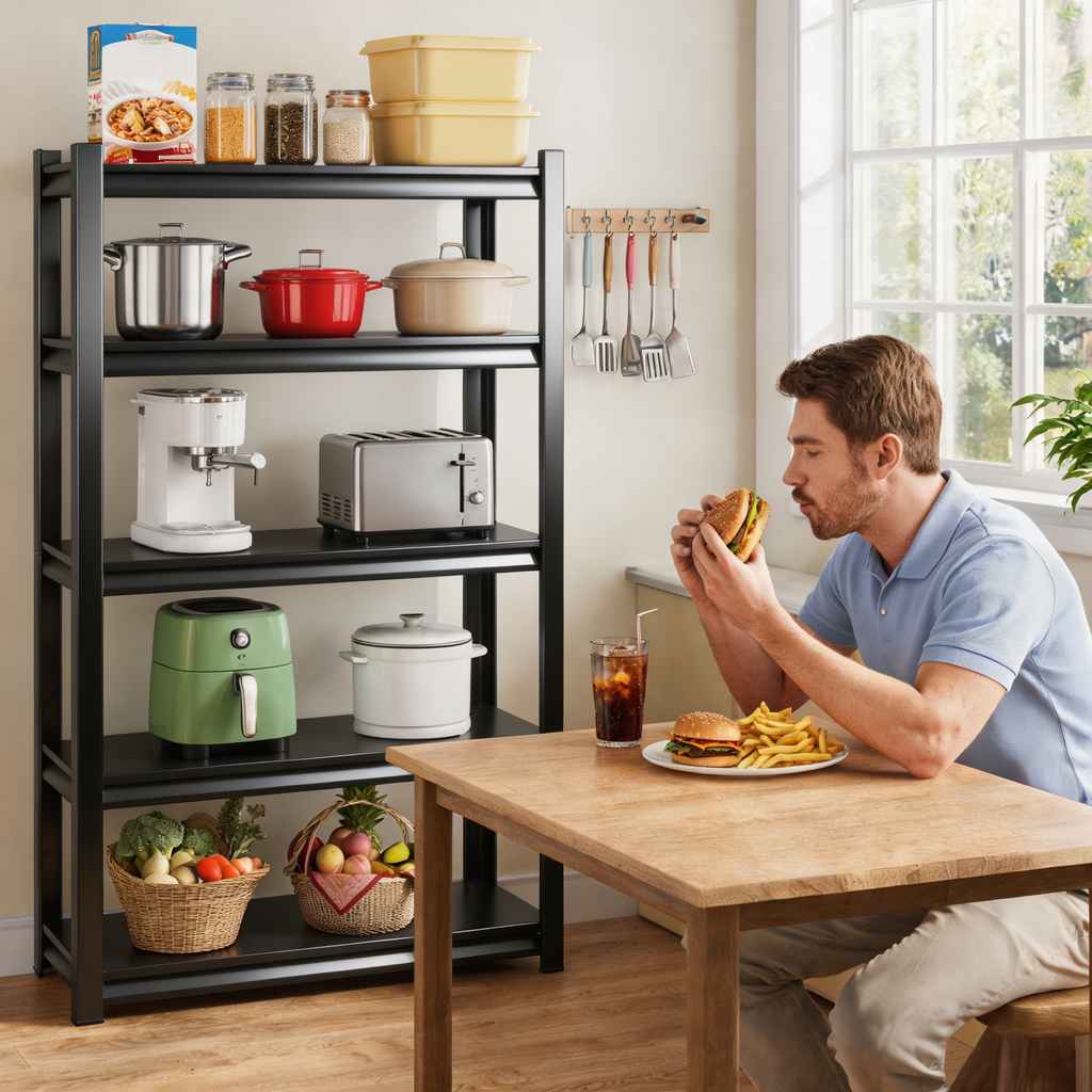 5-Tier Heavy Duty Metal Storage Shelving Unit