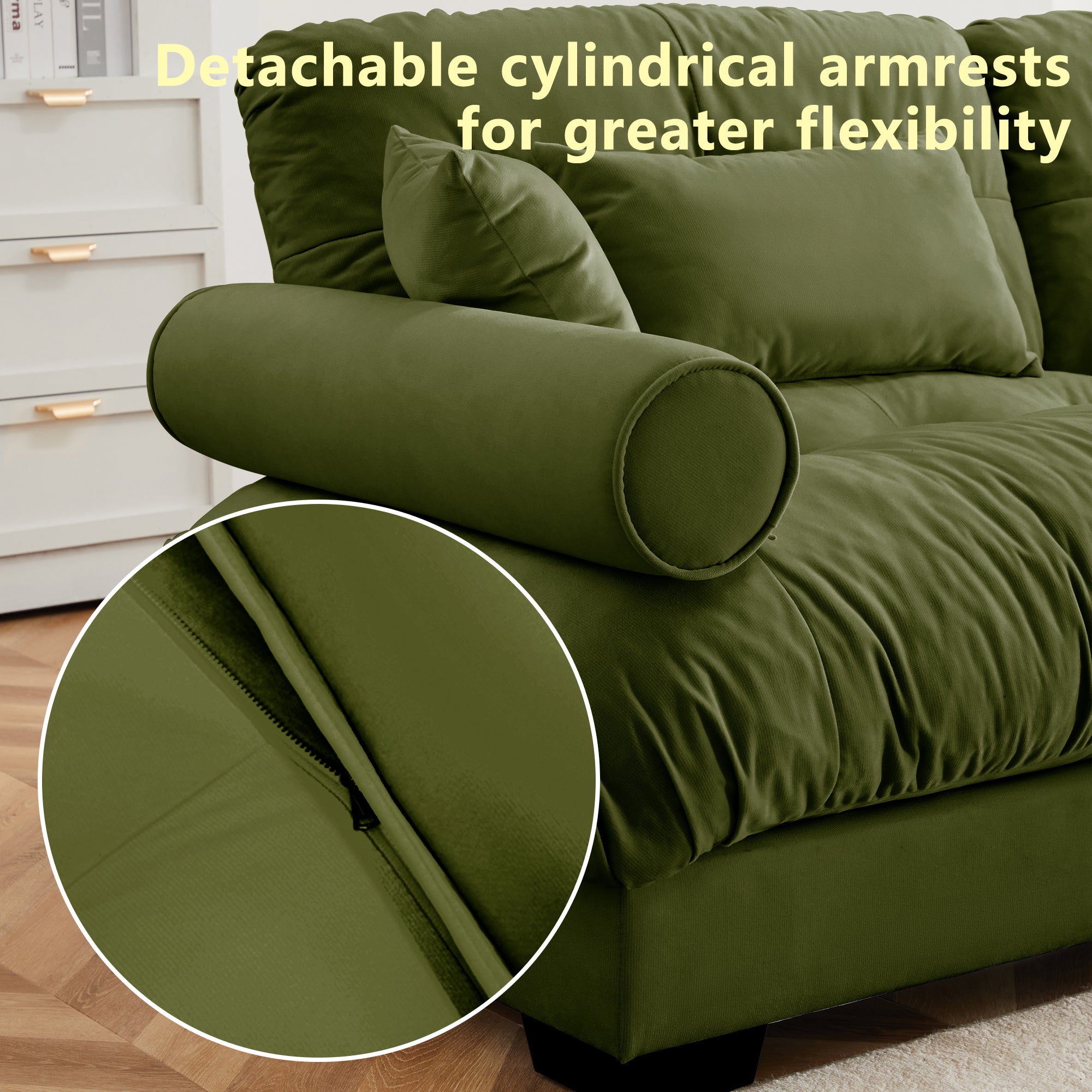 L Shaped Sectional Cloud Sofa