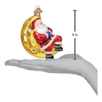 Moonlight Santa Ornament