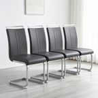 Modern PU Faux Leather Dining Chairs Set of 4