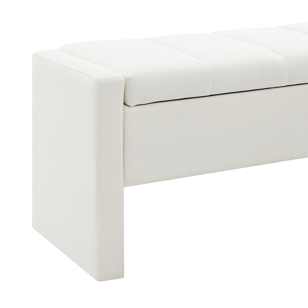 Modern Bed End Bench with Storage