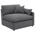 Charcoal 6-Piece Upholstered Modular Sectional Sofa