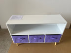Kids Bookcase with Collapsible Fabric Drawers