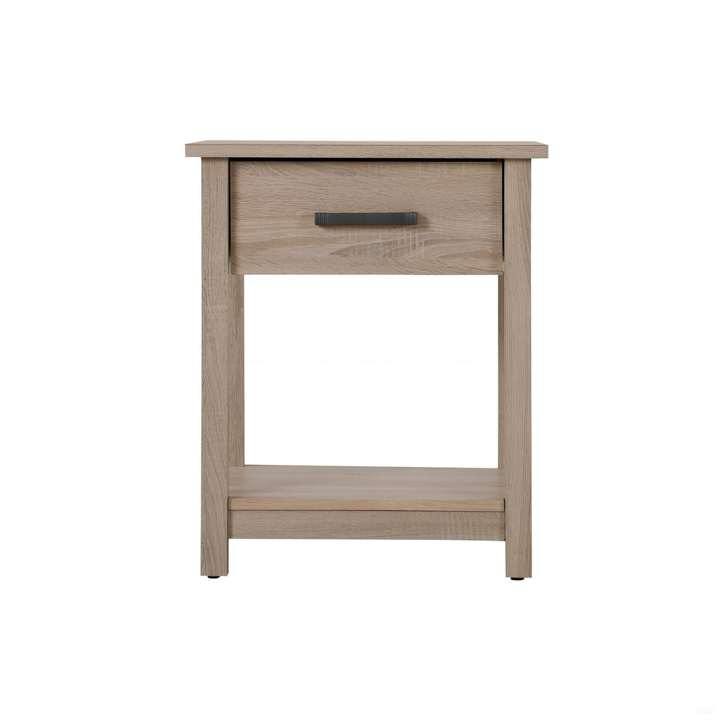 Sleek Contemporary Nightstand In Sandle Wood