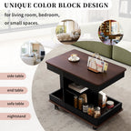 U-Can Adjustable End Table with Wheels