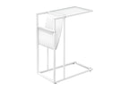 C-Shaped Accent Table with Magazine Storage