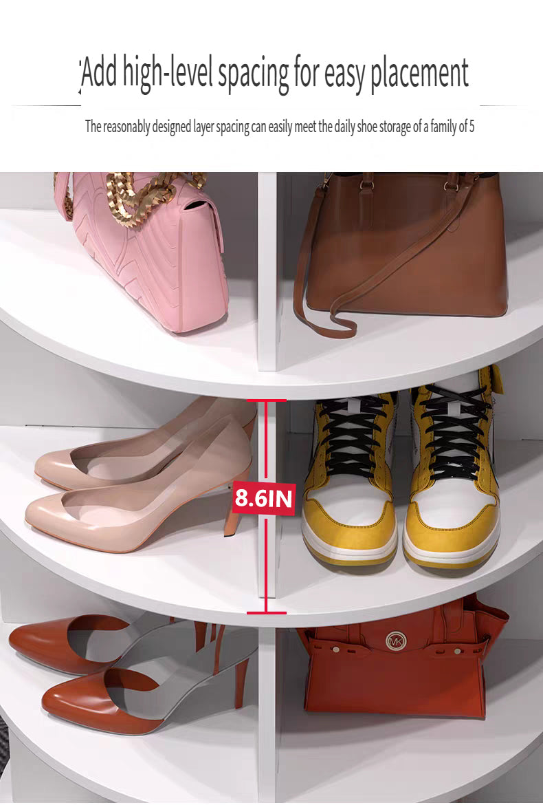 8 Tier Rotating Shoe Rack Tower
