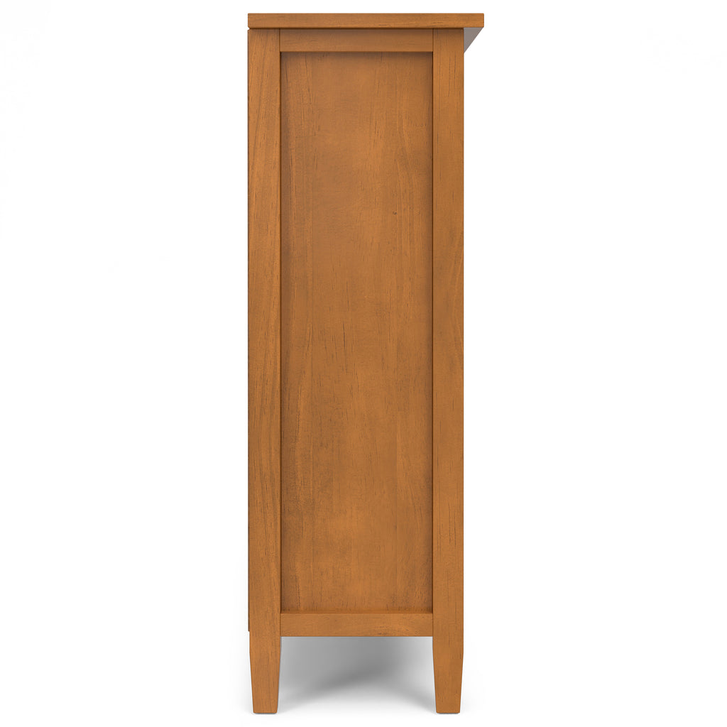 Warm Shaker Solid Wood Entryway Storage Cabinet