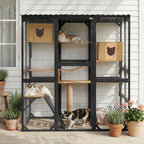 Outdoor Cat Enclosure Fir Wood Catio