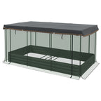 Outsunny 7.3 x 3.4 ft Galvanized Raised Garden Bed