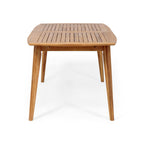 Outdoor Acacia Wood Expandable Dining Table in Teak