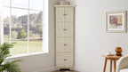 4-Tier 72" Corner Kitchen Pantry Storage Cabinet with 8 Doors
