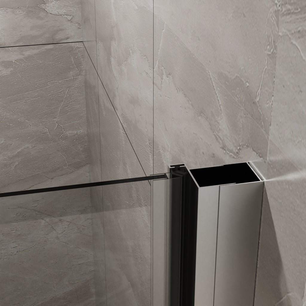 Goodyo 34"x72" Pivot Shower Door in Tempered Glass