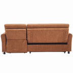 2-in-1 Sofa 82" Three-Seater Sofa with a Sofa Bed and Reversible Recliner