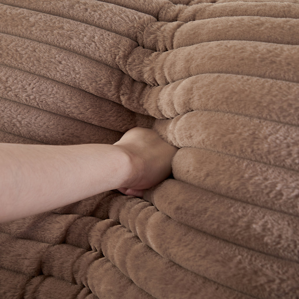 55" Corduroy Sponge Sleeper Chair