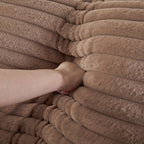 55" Corduroy Sponge Sleeper Chair