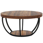 Round Coffee Table - 31.7" Rustic