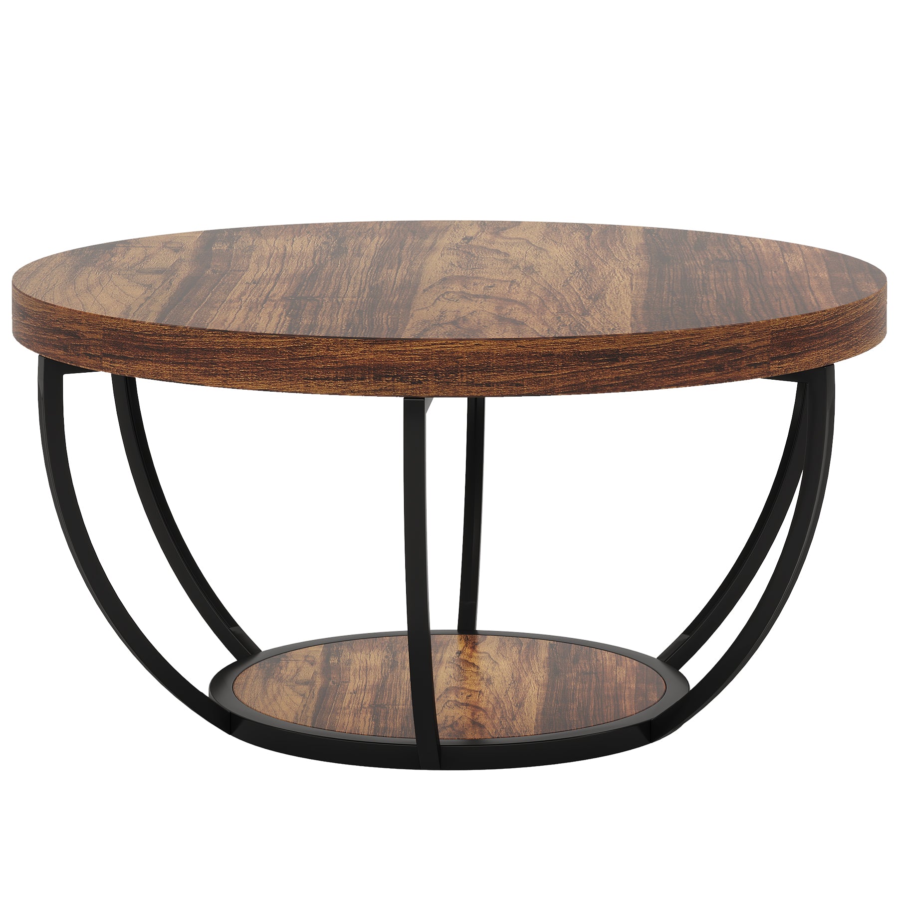 Round Coffee Table - 31.7" Rustic