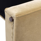 Mason 60.5" Arched Arm Bench with Bolster Pillows, Camel