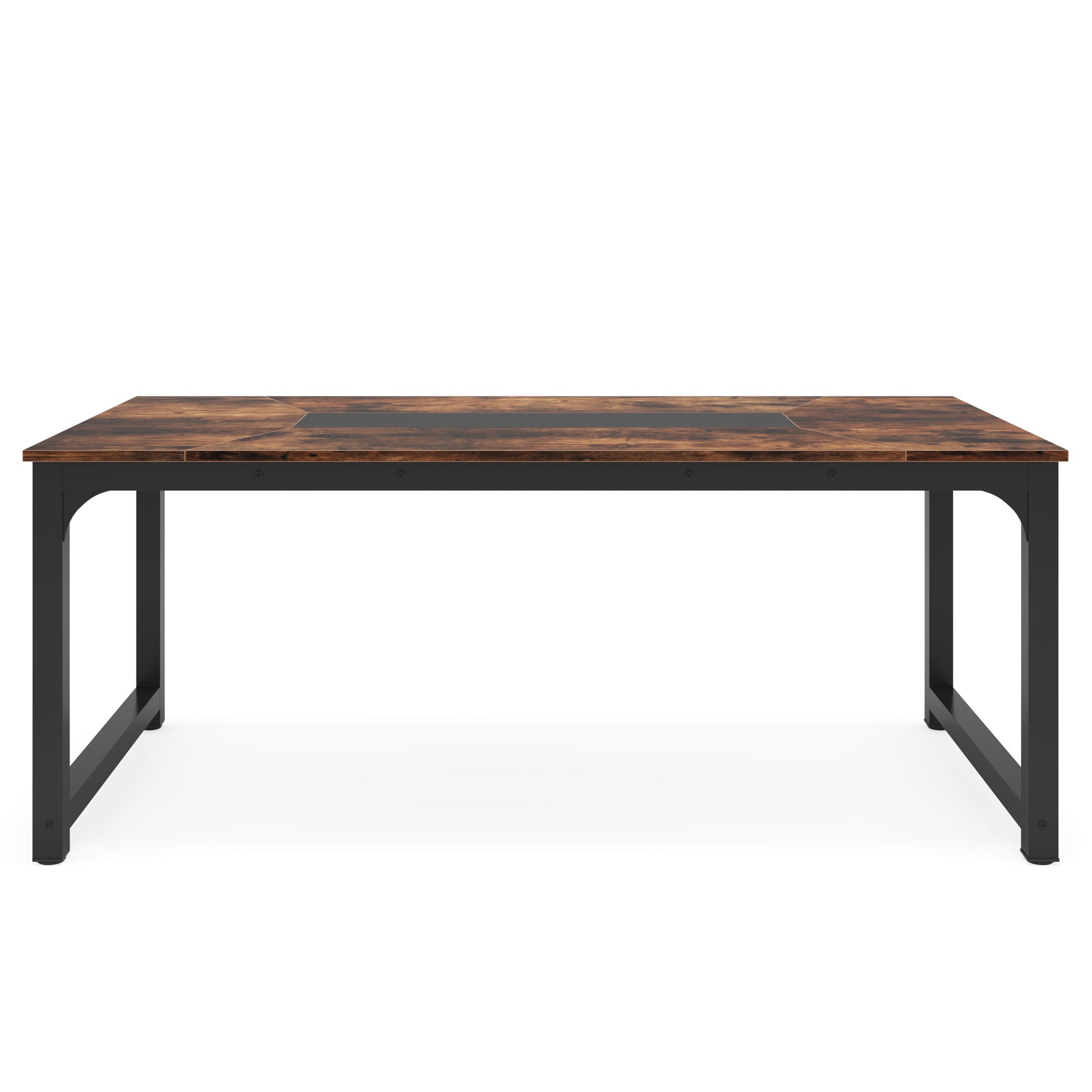 71" Industrial Dining Table for 6-8 People - Rustic