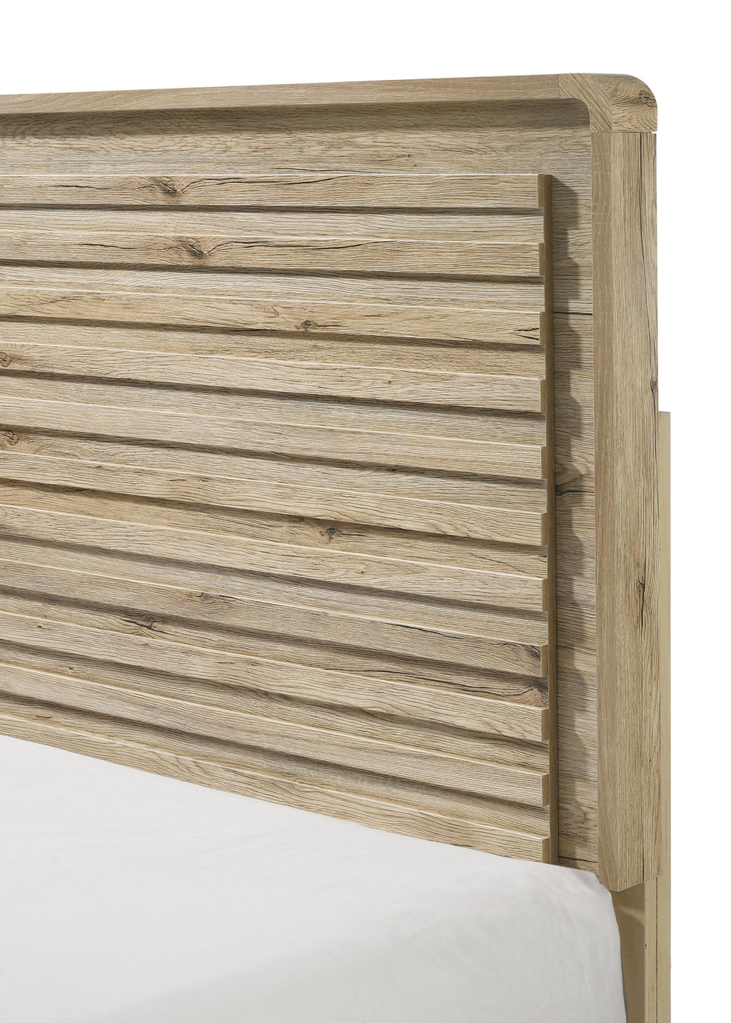 Mid-Century-Inspired Queen Size Panel Bed