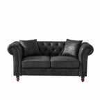 66" Chesterfield Tech Fabric Sofa