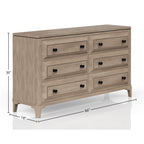 Modern 6 Drawer Dresser