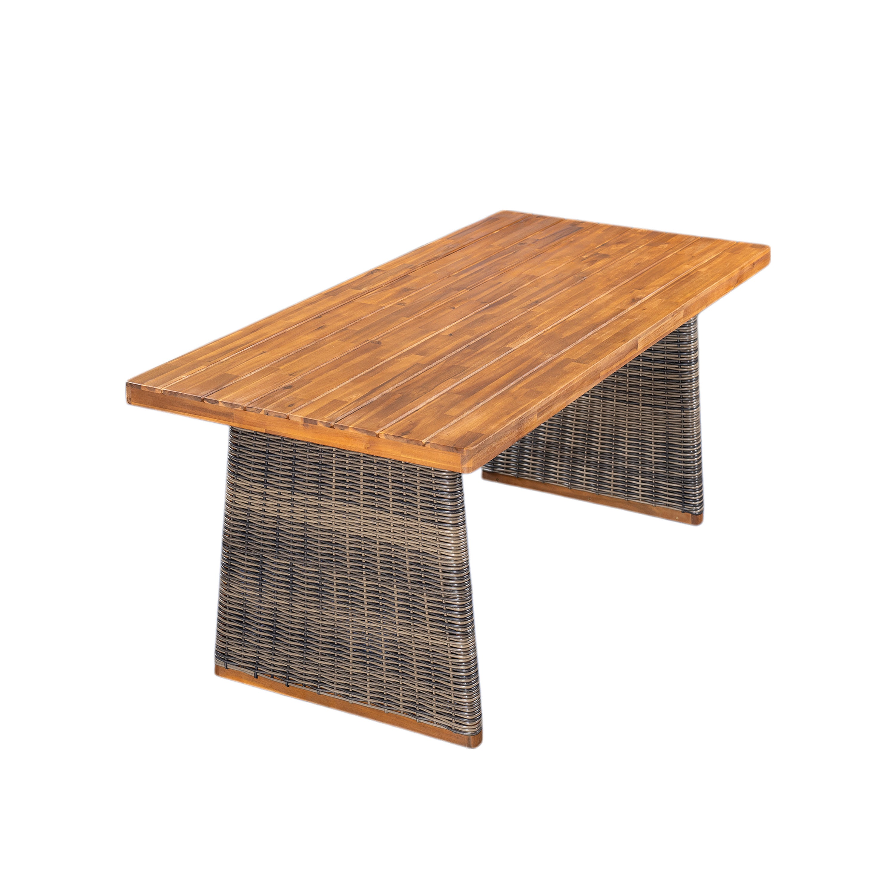 Outdoor 7 Pieces Acacia Wood Dining Set