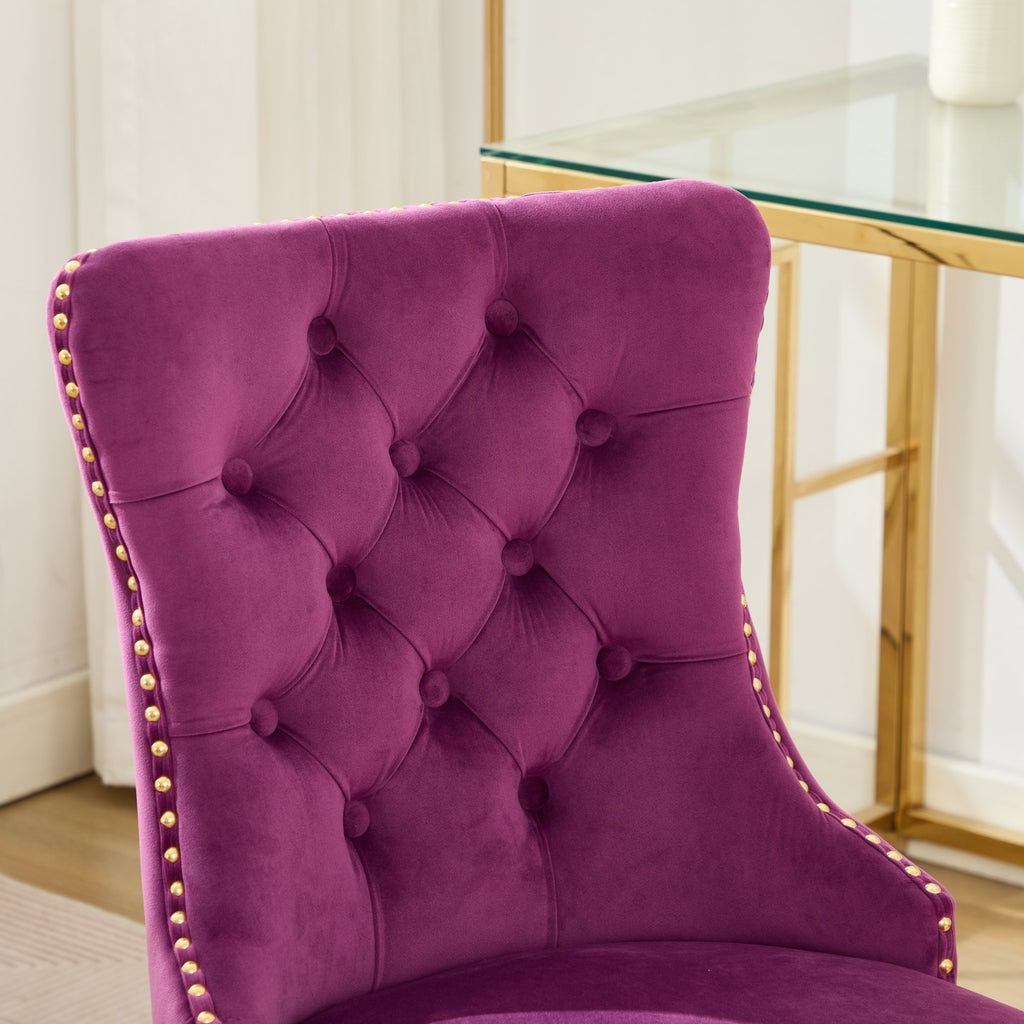 A&A Furniture Modern Velvet Office Chair