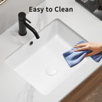 Rectangular Undermount Bathroom Sink