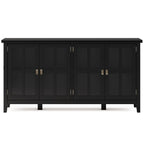 Artisan 66 Inch Wide Solid Wood 4 Door Storage Cabinet