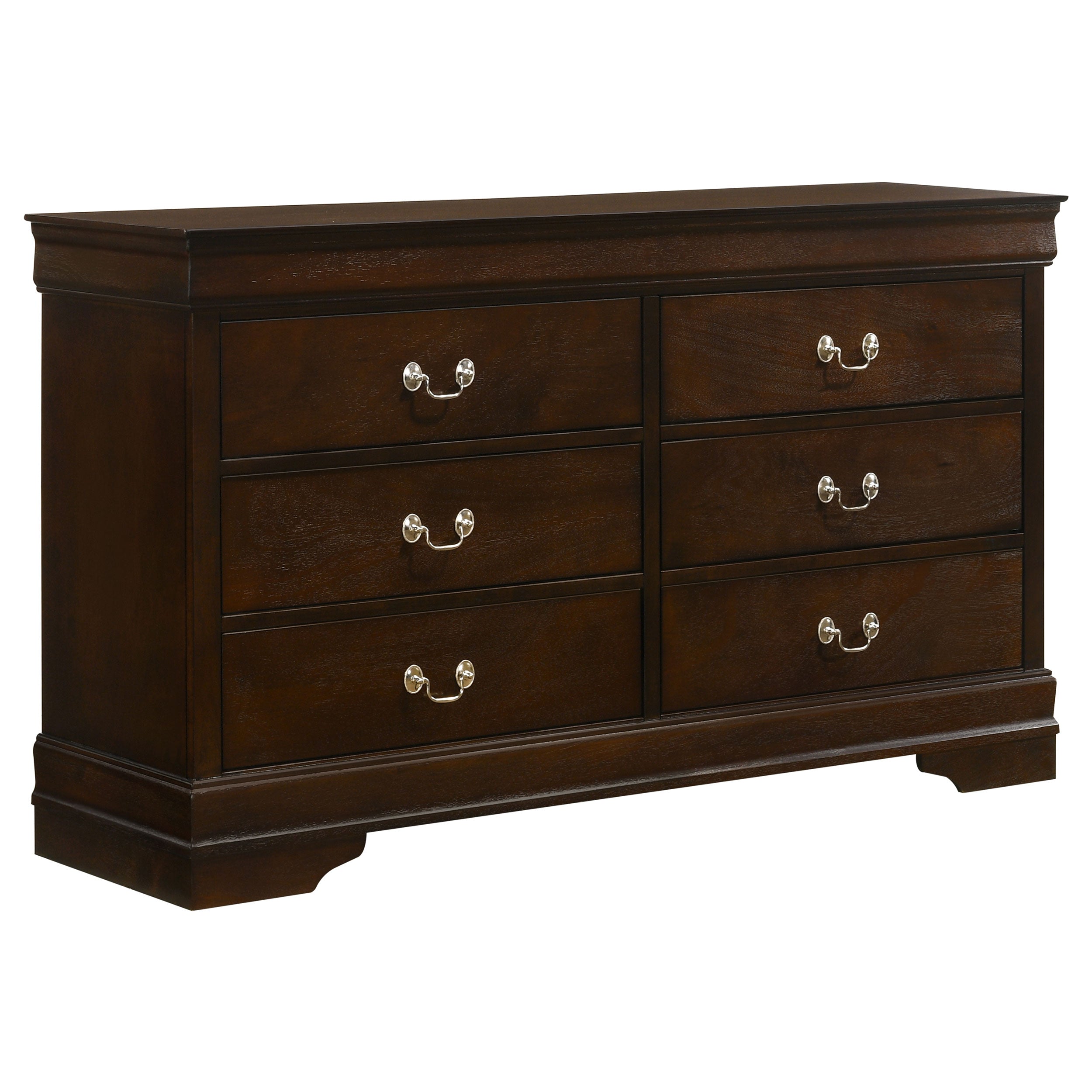 Frances Cappuccino 6-Drawer Dresser