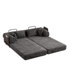 78.7-Inch Convertible Sleeper Sofa Bed with Cylindrical Pillow