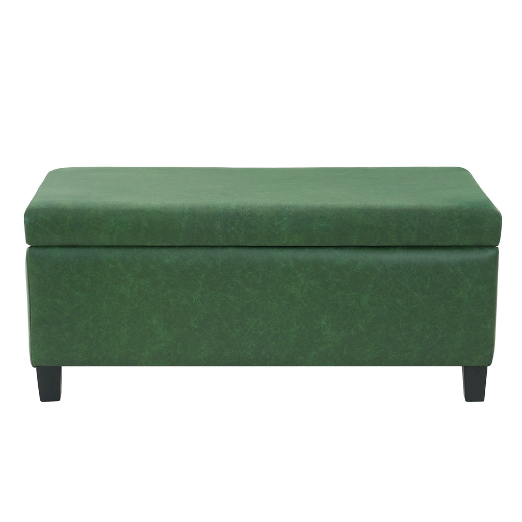Storage Ottoman with Flip-Top Lid